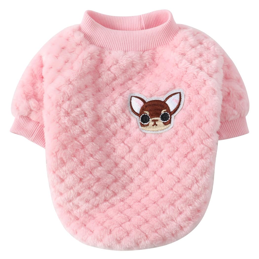 Amazon | Jimjis 犬服 秋冬 犬 服 冬 サンゴベルベット フリース 犬の